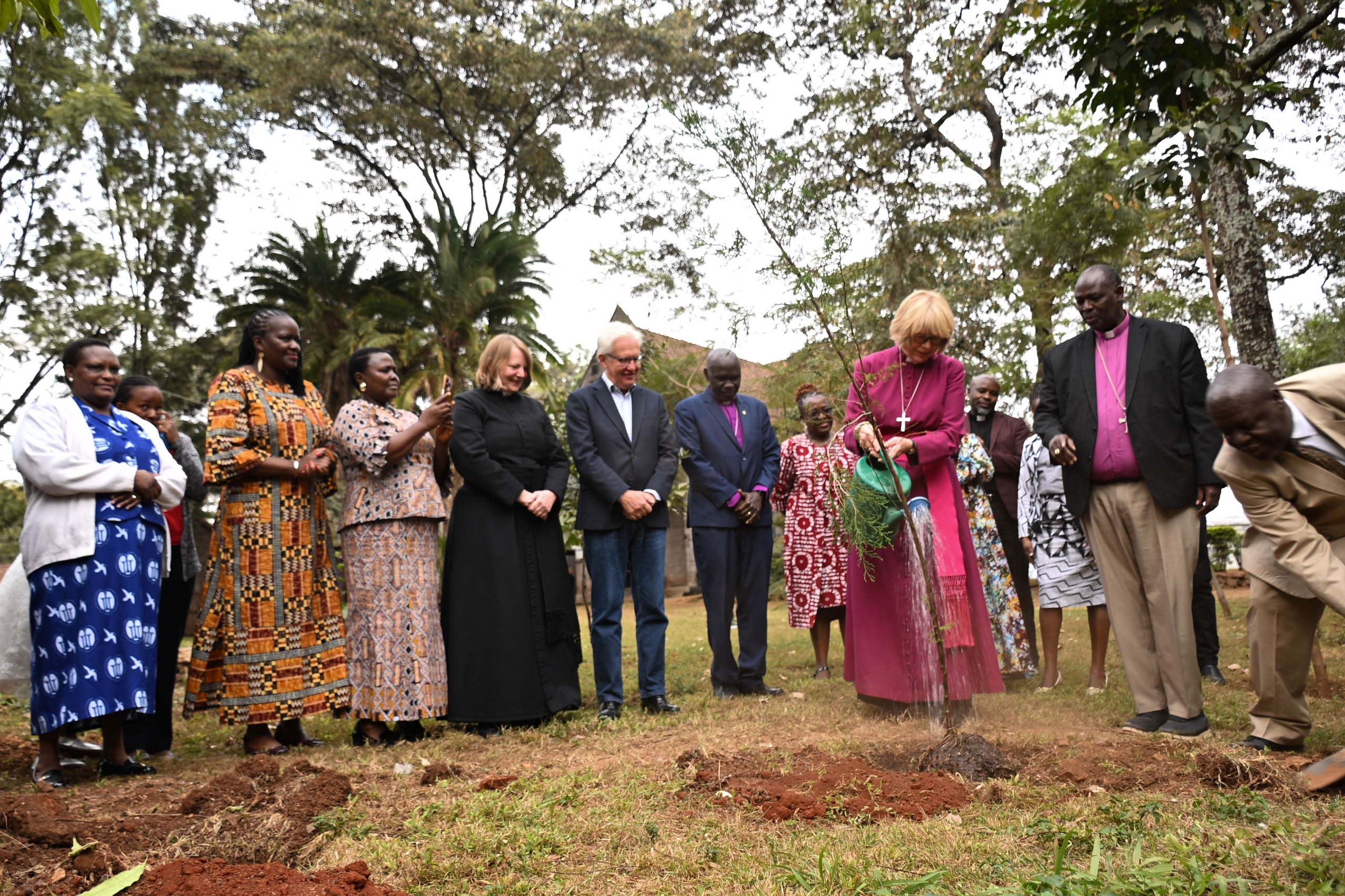 Tree Planting by Visiting Archbishop