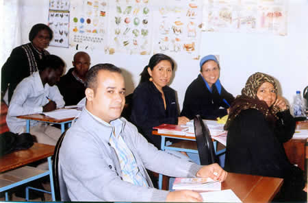 Students in class